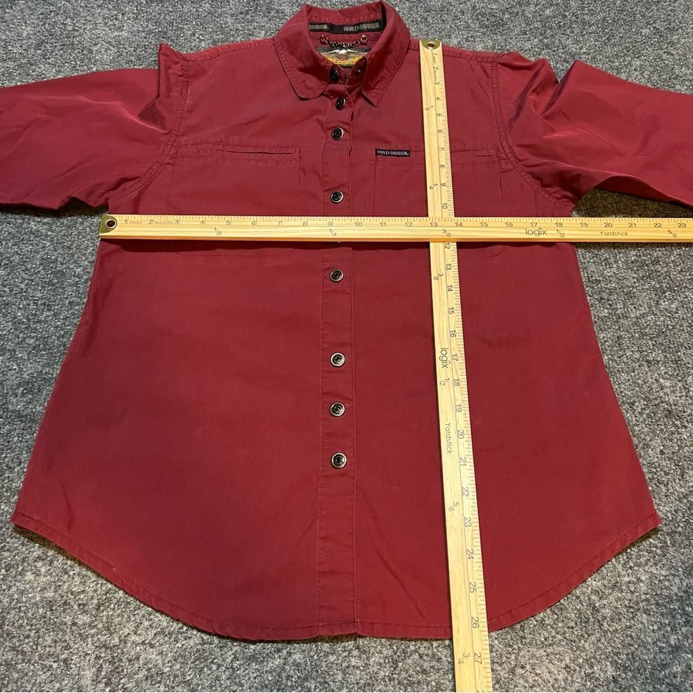 Harley Davidson Motorcycles Snap Button Shirt Bik… - image 3